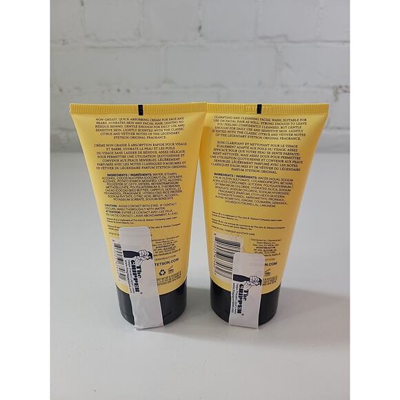 Stetson Deep Cleansing Face And Beard Wash With Deep Moisture Cream 5 Oz Each - Picture 2 of 2